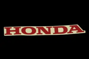 Decal, Honda, 100mm, T3,  Red, (no background)