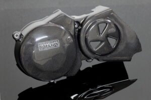 Generator/Sprocket Cover, Carbon, RGV250 VJ21, Assy