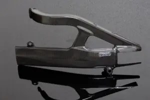 Swing Arm Cover, Carbon, Left,  RVG250, VJ23