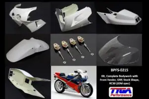 Kit, Complete Bodywork with Front Fender, GRP, Stock Shape, RC30 (JDM spec)