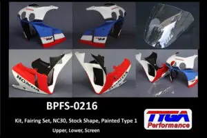 Kit, Fairing Set, NC30, Stock Shape, Painted Type 1