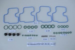 Carb Service Kit A, 48 pieces, Honda VFR750F RC36 (94-97)