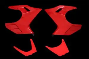 Lower Cowling Set, (GRP) Red, MSX125SF, Grom, 2nd gen 16-21 (Clearout)