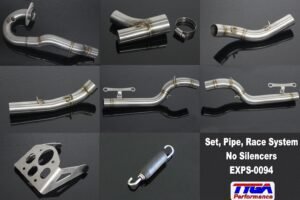 Set, Pipe, Race System, KTM RC390, No Silencers
