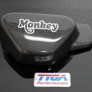 Special Set, Pipe, Full System, Underbelly, Monkey 125, Stainless Oval/Carbon End Cap, Long, with Ca