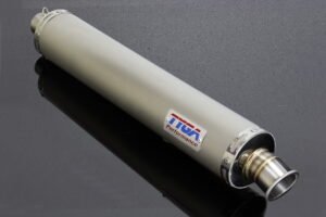Silencer, Stainless, Round, Twin Stack, No Fittings
