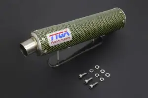 Silencer, Carbon/Kevlar, Two Stroke, 70mm, Assy (Clearout)