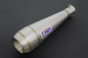 Silencer, Stainless Moto Maggot, 43 mm., Midi, No fittings (CLEAROUT)