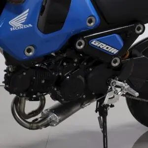 Racing Rear Set Kit, Adjustable, Silver, Honda MSX125/GROM, all models