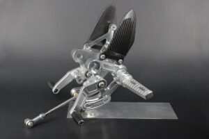 Racing Rear Set Kit, Adjustable, Silver, Monkey 125