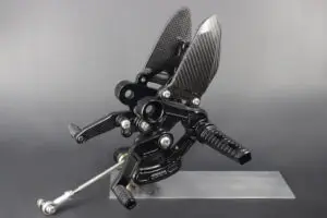 Racing Rear Set Kit, Adjustable, Black, Honda MSX125/GROM, all models