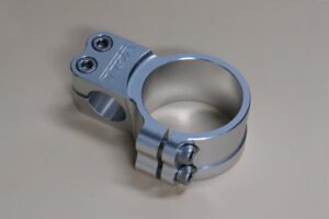 Handlebar Clamp, Left, Silver, 50 mm.