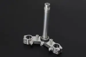 Lower Triple Clamp Set, CNC Silver, Ninja 150SS/Victor150