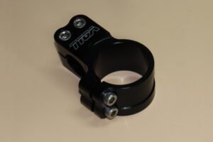Handlebar Clamp, Left, Black, 48 mm.