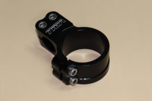Handlebar Clamp, Left, Black, 41 mm.