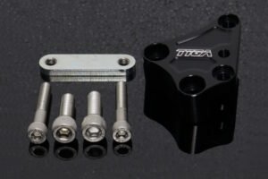 Bracket, Front Brake, 40 mm Brembo Conversion, Black, Kawasaki Ninja 400/500