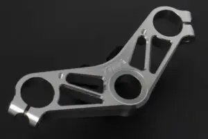 Top Triple Clamp Set, CNC Silver, Ninja 150SS/Victor150