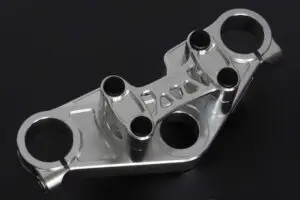Top Triple Clamp Set, CNC Silver, Ninja150R/Victor150