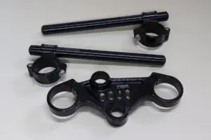 Top Triple Clamp, and Handlebar Clamp Set, Black, KTM RC Series 2022-2024