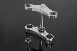 Triple Clamp Set, 3D, CNC Silver, RVF400 NC35