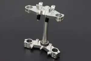 Triple Clamp Set, CNC Silver, Ninja150R/Victor150 (No Handlebar Clamp)