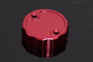 Brake Reservoir Cap, CNC, Red, Nissin