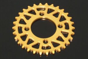 Sprocket, Rear, 31T, #420, Stock, Aluminium, (Gold), KSR110