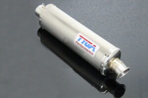 Silencer, Stainless, Oval, Stainless, 2 inch, No Fittings