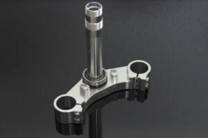 Lower Triple Clamp, CNC Silver, Honda VFR400R/NC30