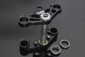 Triple Clamp Set, CNC Black, VFR400R, NC30 (stock forks)
